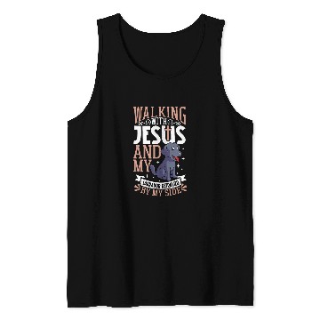 Discover Jesus and dog Labrador Retriever Tank Tops