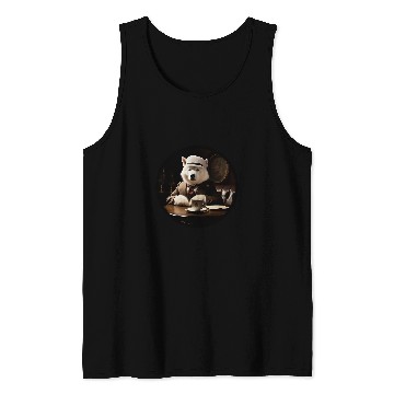 Discover Samoyed English Gentleman Funny Dog Victorian Tank Tops