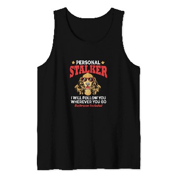 Discover Personal Stalker Dog Funny Cocker Spaniel Tank Tops