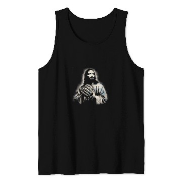 Discover Jesus Baseball Player Funny Christian Religious Baseball Tank Tops