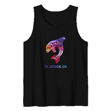 Discover Tillamook Oregon Native American Orca Killer Whale Tank Tops