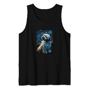 Discover Havanese Dog Starry Night Tank Tops