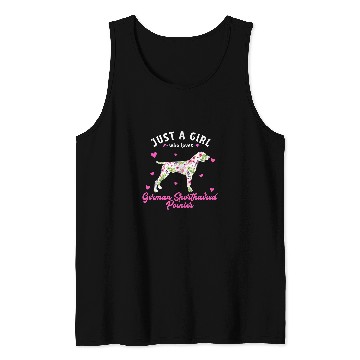 Discover Just a Girl who Loves German Shorthaired Pointer 2 Tank Tops