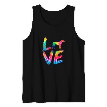 Discover Rhodesian Ridgeback Tie Dye Love Dog Mom Dad Tank Tops