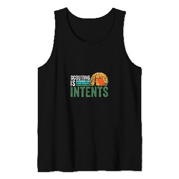 Discover Scouting is Intents Funny Scout Camping Happy Camper Retro Tank Tops
