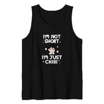Discover Japanese Anime Gift Short Im Just Chibi Art Tank Tops