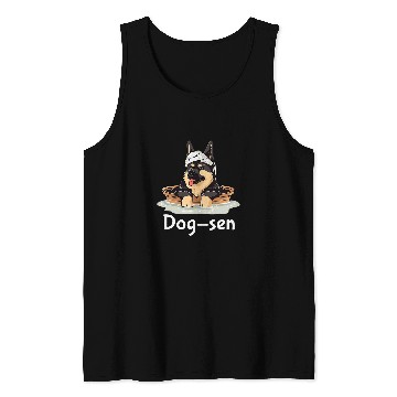 Discover German Shepherd Dogsen Funny Dog Hot Spring Tank Tops