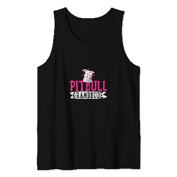 Discover Pitbull Granddude Pit Bull Terrier Dog Pibble Fathers Day Tank Tops