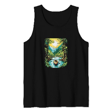 Discover Kayaking Kayak Canoe Nature Canoeing Paddling Tank Tops