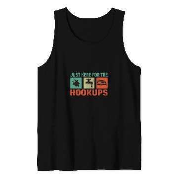 Discover Just Here For The Hookups Motorhomes Camping RV 1 Tank Tops