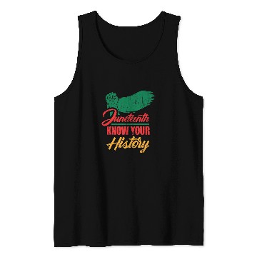 Discover Juneteenth know your history Tank Tops