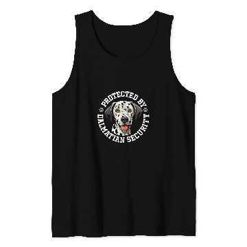 Discover Protected by Dalmatian Security Tank Tops