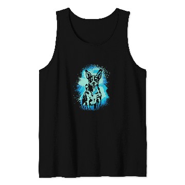 Discover Jack Russel Paint Blue Design Dog Mom Dad Tank Tops