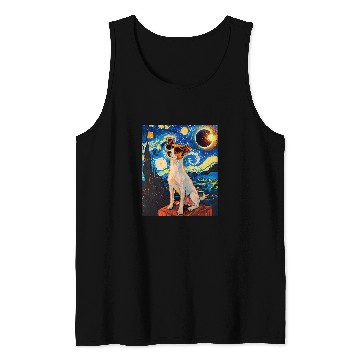 Discover Total Solar Eclipse Toy Fox Terrier Dog Tank Tops