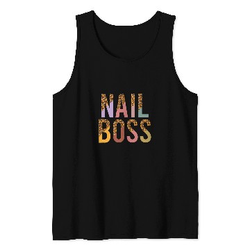 Discover Nail Boss Leopard Print 1 Tank Tops