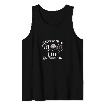 Discover Weimaraner Rockin the Mom Live Tank Tops
