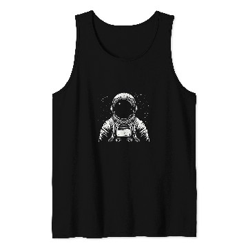 Discover Space Explorer Minimalist Astronaut Tank Tops