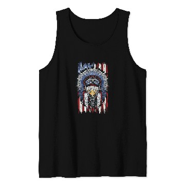 Discover USA Flag American Indian Natives Indigenous Eagle Tank Tops