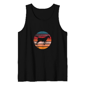 Discover German Shorthaired Dog GSP Mom and Dad Retro Sunset Tank Tops