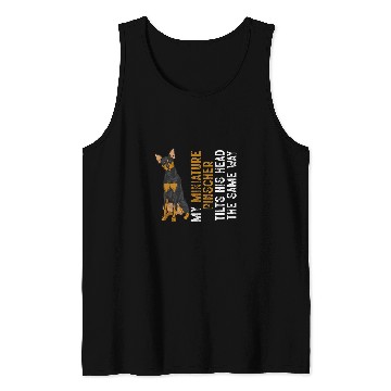 Discover Miniature Pinscher Min Pin Dog 3 Tank Tops