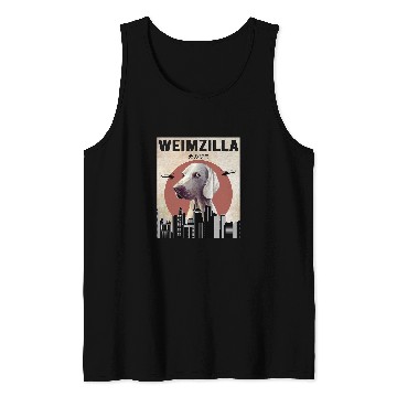 Discover Weimzilla Funny Weimaraner Dog Lover Tank Tops