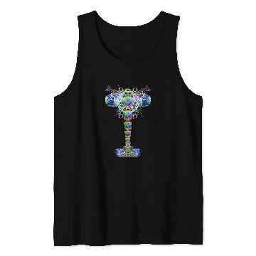 Discover psychedelics Meditator Buddha Trippy Yoga Geometry Art Tank Tops