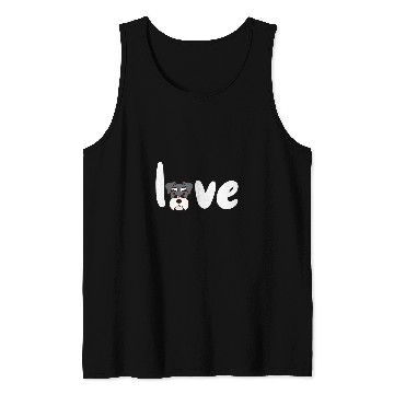 Discover SCHNAUZER DOG LOVE for valentines day Tank Tops