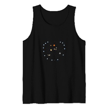 Discover Solar System Diagram Tank Tops