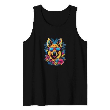 Discover German Shepherd vintages Style 6 Tank Tops