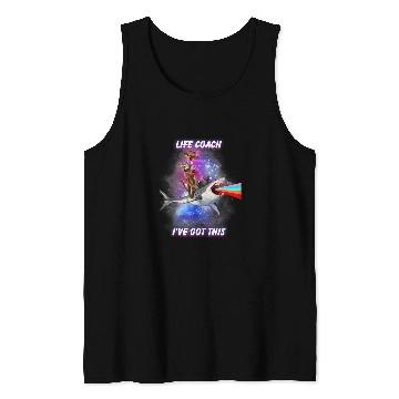 Discover Life Coachs Ive Got This Cute Cat Shark Rainbow Tank Tops