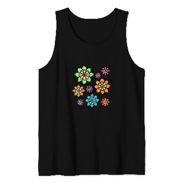 Discover Stylish Pattern Creative Art Modern Artwork Drawing Tank Tops