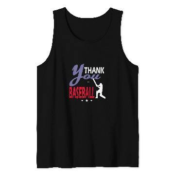 Discover Thank You Baseball Player Baseball Lover Baseball Coach Tank Tops