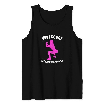 Discover Humorous Exercise Workout Squat Quotes for Fitness Lovers 22 Tank Tops
