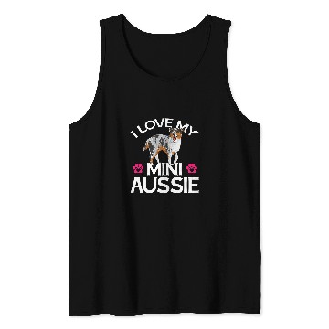 Discover I Love My Mini Aussie Miniature Australian Shepherd Tank Tops