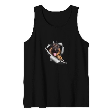 Discover Sneaking German Shepherd Dog Lover Puppy Pet Trainer Tank Tops