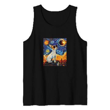 Discover Total Solar Eclipse Toy Fox Terrier Dog 1 Tank Tops