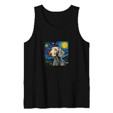 Discover Weimaraner Starry Night For Dog Mom Dog Dad Tank Tops