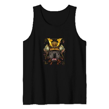 Discover Samurai American Pit Bull Terrier Japanese Warrior Bushido Tank Tops