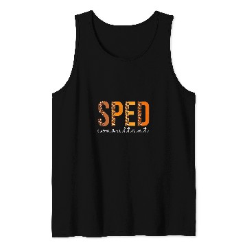 Discover Sped Consultant leopard Squad Cute Fall Autumn Thanksgiving Tank Tops