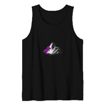 Discover Subtle Asexual Pride Month Mountain Hiking Camping Ace Pride Tank Tops