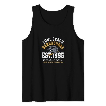 Discover Long Beach Barracudas californias Defunct Baseball Unisex Tank Tops