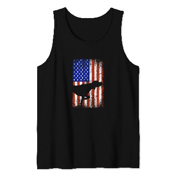Discover German Shorthaired Pointer Bird Hunting Dog America USA Flag Tank Tops