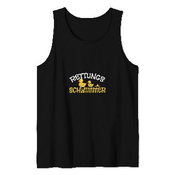 Discover Lifeguard Ducks Swimming Lessons Funny Tank Tops