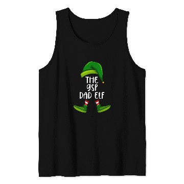 Discover German Shorthaired Pointer Dad Elf Funny Christmas Pajama Tank Tops