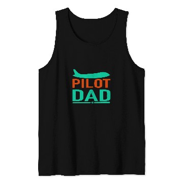 Discover Airlines Pilot Dad in Online Tank Tops