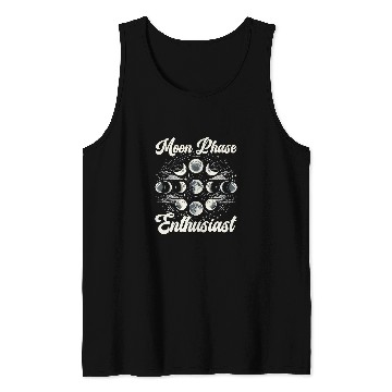 Discover Moon Phase Full Moon Lunar Eclipse Astronomer Astronomy 8 Tank Tops