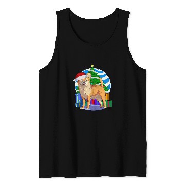Discover Long Haired Chihuahua Santa Christmas Tree Decor 1 Tank Tops
