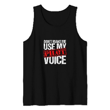 Discover Aviation Pilot Funny Gifts Flight Captain Novelty Distressed Tank Tops