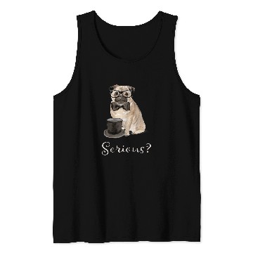 Discover Serious Pug Tank Tops