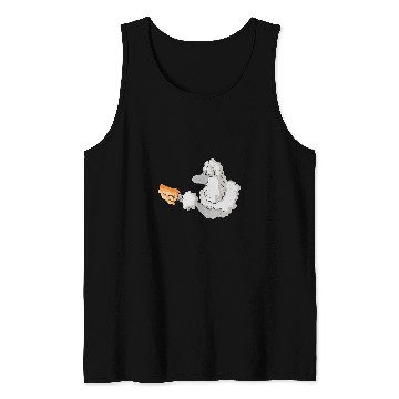 Discover Poodle fist to human hand Tank Tops